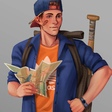 Apocalypse Finn (belongs to Chase – gutterpupper.com) Character Design